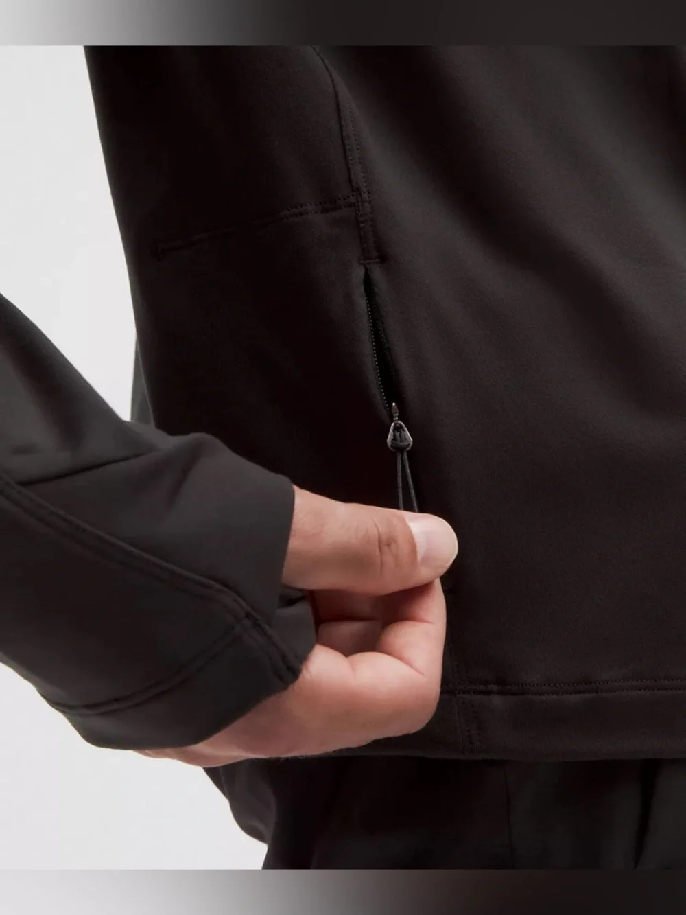 Lululemon Men's Rulu Fleece Crewneck Long-Sleeve Running Shirt Medium - Picture 4 of 8